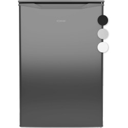 Bomann GS 7253 Stand Gefrierschrank, 55 cm breit, 87 L, 3 Gefrierschubladen, Edelstahloptik (772539)