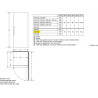Bosch GSN54AWCV Série 6 XXL Congélateur 176 x 70 cm extra large 327 L NoFrost Ne dégivèle plus jamais Éclairage LED Éclairage un