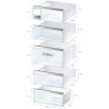 Bosch GSN54AWCV Série 6 XXL Congélateur 176 x 70 cm extra large 327 L NoFrost Ne dégivèle plus jamais Éclairage LED Éclairage un