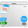 Comfee RCC201WH6(E) Congélateur / 82 kWh/an / 85 cm de haut / 200 L/compresseur inverseur / 41 dB/faible volume/convient pour di