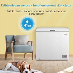 Comfee RCC201WH6(E) Congélateur / 82 kWh/an / 85 cm de haut / 200 L/compresseur inverseur / 41 dB/faible volume/convient pour di