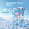Comfee RCC201WH6(E) Congélateur / 82 kWh/an / 85 cm de haut / 200 L/compresseur inverseur / 41 dB/faible volume/convient pour di