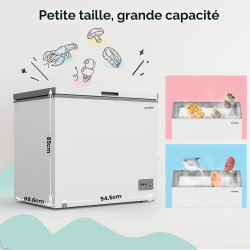 Comfee RCC201WH6(E) Congélateur / 82 kWh/an / 85 cm de haut / 200 L/compresseur inverseur / 41 dB/faible volume/convient pour di