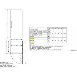 Bosch Serie 6 GSN51AWCV congélateur Autoportante 289 L Blanc