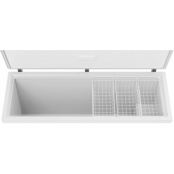 METRO Professional Congélateur bahut GHF2700S, acier, 188 x 73.5 x 94.5 cm, 700 L, 125 W, 3 paniers, éclairage LED, avec serrure