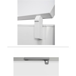 METRO Professional Congélateur bahut GHF2700S, acier, 188 x 73.5 x 94.5 cm, 700 L, 125 W, 3 paniers, éclairage LED, avec serrure
