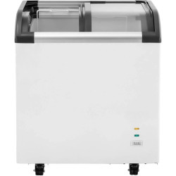 Congélateur Coffre Vitré 445L Blanc