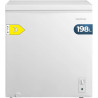 Cecotec congélateur coffre 198l bolero coolmarket chest 198m blanc d. panier avec poignées, contrôle mécanique led, ultracontact