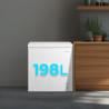 Cecotec congélateur coffre 198l bolero coolmarket chest 198m blanc d. panier avec poignées, contrôle mécanique led, ultracontact