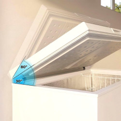 Cecotec congélateur coffre 249l bolero coolmarket chest 249p blanc e. panier avec poignées, contrôle électronique led, ultracont