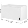 Cecotec congélateur coffre 418l bolero coolmarket chest 418p blanc d. panier, contrôle électronique led, roues, basse consommati