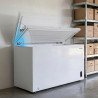 Cecotec congélateur coffre 418l bolero coolmarket chest 418p blanc d. panier, contrôle électronique led, roues, basse consommati