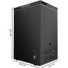 Cecotec congélateur coffre noir 99 l bolero coolmarket chest 99 noir e. congélateur, 83,5 cm de hauteur et 54,5 cm de largeur,co