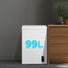 Cecotec congélateur coffre 99l bolero coolmarket chest 99p blanc e. panier avec poignées, contrôle électronique led, ultracontac