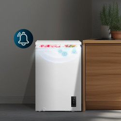 Cecotec congélateur coffre 99l bolero coolmarket chest 99p blanc e. panier avec poignées, contrôle électronique led, ultracontac