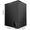 Cecotec congélateur coffre noir 142l bolero coolmarket chest 142 noir e. congélateur, 83,5 cm de hauteur et 63,5 cm de largeur, 