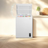 Cecotec congélateur coffre 143l bolero coolmarket chest 143p blanc e. panier avec poignées, contrôle électronique led, ultracont