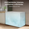 Cecotec congélateur coffre 293l bolero coolmarket chest 293m blanc d. panier avec poignées, contrôle mécanique led, ultracontact