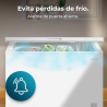 Cecotec congélateur coffre 293l bolero coolmarket chest 293m blanc d. panier avec poignées, contrôle mécanique led, ultracontact