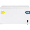 Cecotec congélateur coffre 418l bolero coolmarket chest 418p blanc e. panier, contrôle électronique led, roues, ultracontact d-c