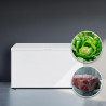 Cecotec congélateur coffre 418l bolero coolmarket chest 418p blanc e. panier, contrôle électronique led, roues, ultracontact d-c