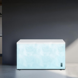 Cecotec congélateur coffre 418l bolero coolmarket chest 418p blanc e. panier, contrôle électronique led, roues, ultracontact d-c