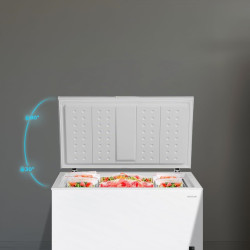 Cecotec congélateur coffre 418l bolero coolmarket chest 418p blanc e. panier, contrôle électronique led, roues, ultracontact d-c