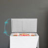 Cecotec congélateur coffre 418l bolero coolmarket chest 418p blanc e. panier, contrôle électronique led, roues, ultracontact d-c