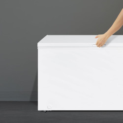 Cecotec congélateur coffre 418l bolero coolmarket chest 418p blanc e. panier, contrôle électronique led, roues, ultracontact d-c