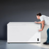 Cecotec congélateur coffre 418l bolero coolmarket chest 418p blanc e. panier, contrôle électronique led, roues, ultracontact d-c