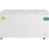 Cecotec congélateur coffre 508l double porte bolero coolmarket chest duo 508m blanc e. ultracontact d-cool, roues easymove, doub