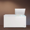 Cecotec congélateur coffre 508l double porte bolero coolmarket chest duo 508m blanc e. ultracontact d-cool, roues easymove, doub