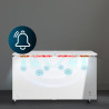 Cecotec congélateur coffre 508l double porte bolero coolmarket chest duo 508m blanc e. ultracontact d-cool, roues easymove, doub