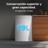 Cecotec congélateur coffre 99l bolero coolmarket chest 99m blanc d. panier, contrôle mécanique led, ultracontact d-cool, double 