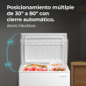 Cecotec congélateur coffre 99l bolero coolmarket chest 99m blanc d. panier, contrôle mécanique led, ultracontact d-cool, double 
