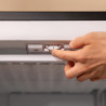 Cecotec Congélateur Armoire 87 Litres Bolero CoolMarket TF 87 Inox. Congélateur Vertical Inox de 83,6 cm de hauteur et de 50,6 c