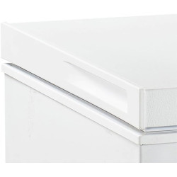 Congélateur Coffre Blanc FrigeluX CCO400BE 395L Classe E - Efficacité Énergétique, Thermomètre Digital, Dégivrage Facile, 135,5x