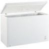 Congélateur Coffre Blanc FrigeluX CCO400BE 395L Classe E - Efficacité Énergétique, Thermomètre Digital, Dégivrage Facile, 135,5x