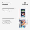 KLARSTEIN Laika - Congélateur, volume total 60 litres, thermostat à 5 niveaux, 0 à -18°C, 3 grilles, pose libre, design rétro - 