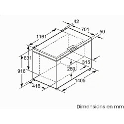 Siemens GC34MAW30 iQ500 Congélateur/A++ / 249 kWh/an/blanc/super congélation/capacité de charge.