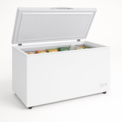 Congélateur Coffre 550L (488L Net) – Température -18 à -22°C – Porte Pleine Battante avec Serrure – LED Intérieur – Thermostat R