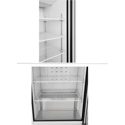 METRO Professional Congélateur à Porte Vitrée GFR6600G, 380 L, blanc