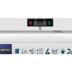METRO Professional Congélateur à Porte Vitrée GFR6600G, 380 L, blanc