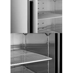 METRO PROFESSIONAL Congélateur à Porte Vitrée GFR6600SG, 380 L, Argenté