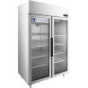 METRO Professional Congélateur double porte GFR1400G, 131.4 x 80.5 x 209 cm, 906 L, Argenté