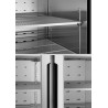 METRO Professional Congélateur double porte GFR1400G, 131.4 x 80.5 x 209 cm, 906 L, Argenté