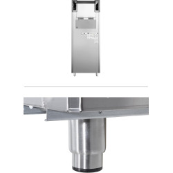 METRO Professional Congélateur GFR2700G, 73 x 80.5 x 209 cm, 450 L, Argenté