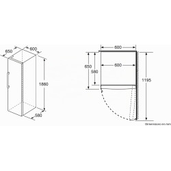 Bosch GSN36VLEP Série 4 - Congélateur, pose-libre, No Frost, Vario Zone