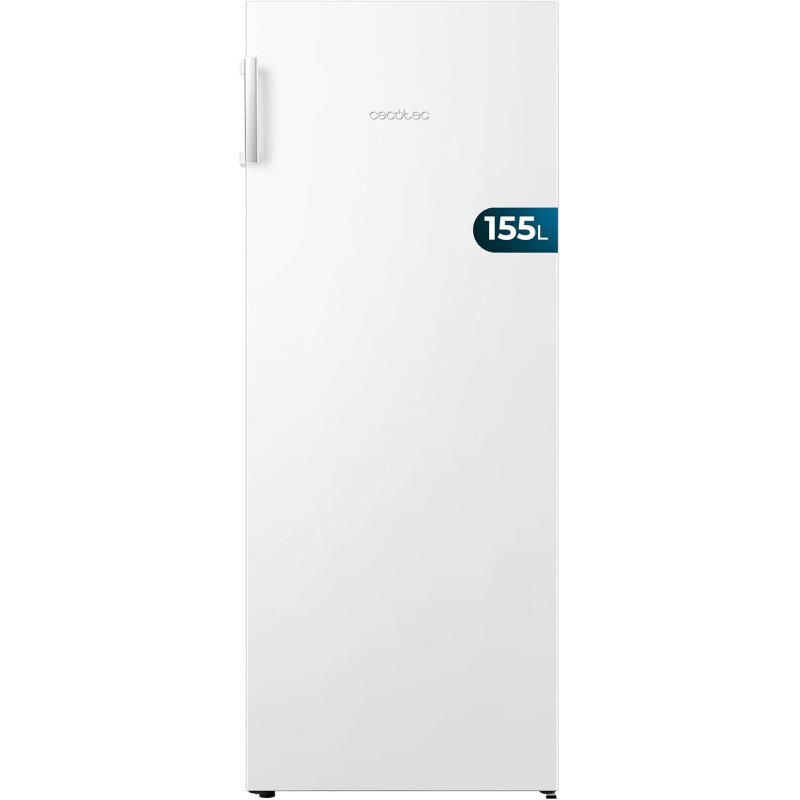 Cecotec congélateur vertical de 155 litres bolero coolmarket uf 155 blanc e. faible consommation, total no frost, porte réversib