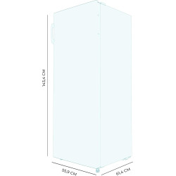 Cecotec congélateur vertical de 155 litres bolero coolmarket uf 155 blanc e. faible consommation, total no frost, porte réversib